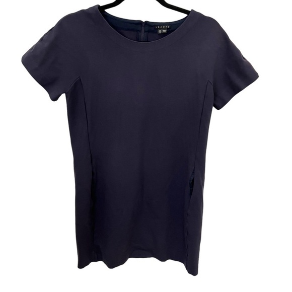 Theory Womens Mishea Dress Cap Sleeve Stretch M - Picture 1 of 9